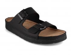 BERKEMANN Berkoflex Leather Sandal Adam Black Express Shipping