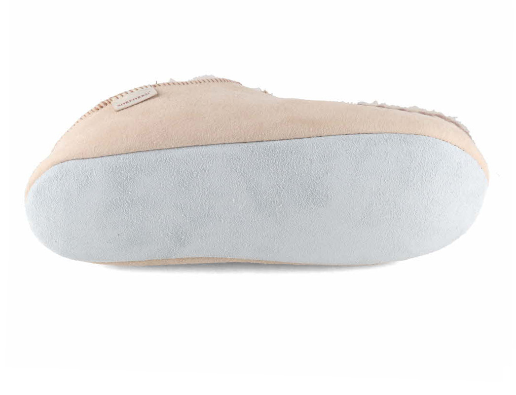 Women's slippers with two crossed straps sheepskins black main image 0