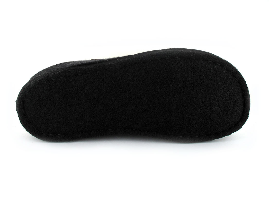 HAFLINGER | Wool Felt Slipper Flair Soft, Charcoal | Express Shipping