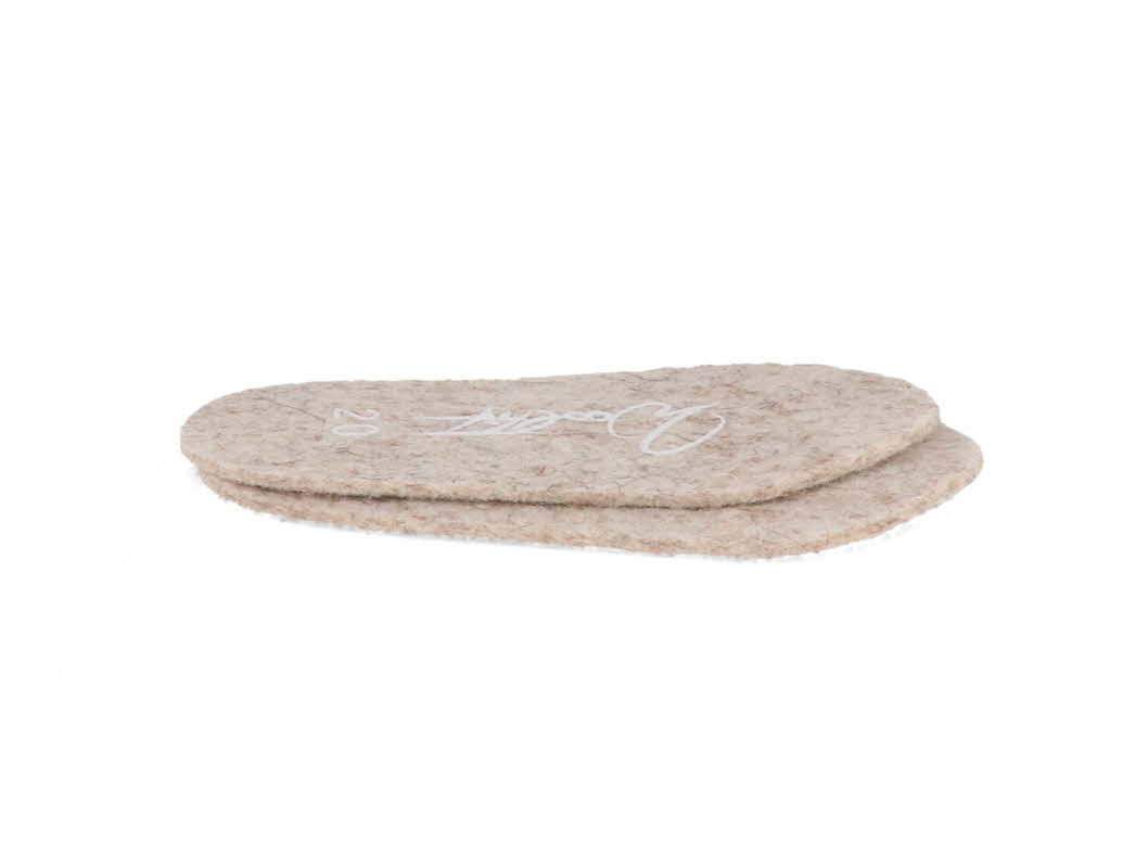 Woolpower Kids Felt Insoles – Wärmende Einlegesohlen Für Kinder, Aus Recycelten Materialresten, Feuchtigkeitsregulierend