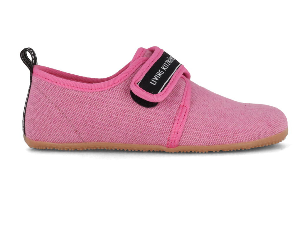 LIVING KITZBÜHEL Kids Velcro slippers LK Lettering, Wild rose Free