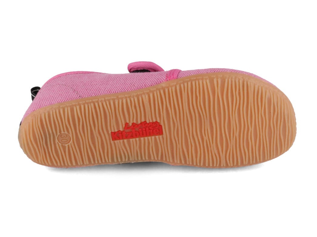LIVING KITZBÜHEL Kids Velcro slippers LK Lettering, Wild rose Free