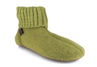 Haflinger Everest Cascade Pantoffels kleur Kiwi 100% wolvilt Haflinger Everest Cascade Pantoffels kleur Kiwi 100% wolvilt