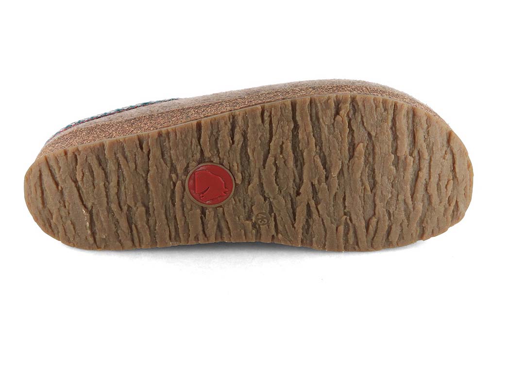 HAFLINGER Pantofole Unisex Adulto Grizzly Franzl 711001, Numero:42 EU, Colore:Rosso