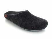 MAGICFELT | Wool Slipper AP701,Leather Sole,Anthracite | Express Shipping