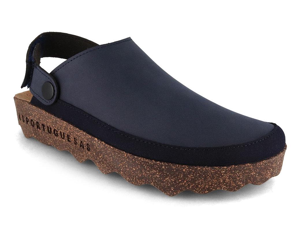 ASPORTUGUESAS Unisex Clogs Chuck Eco Nubuk, navy