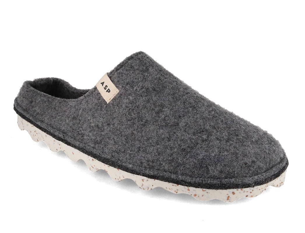 ASPORTUGUESAS Unisex Natura felt Slippers, concrete