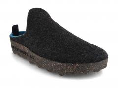 ASPORTUGUESAS Women Felt Clogs 'Come', anthracite double