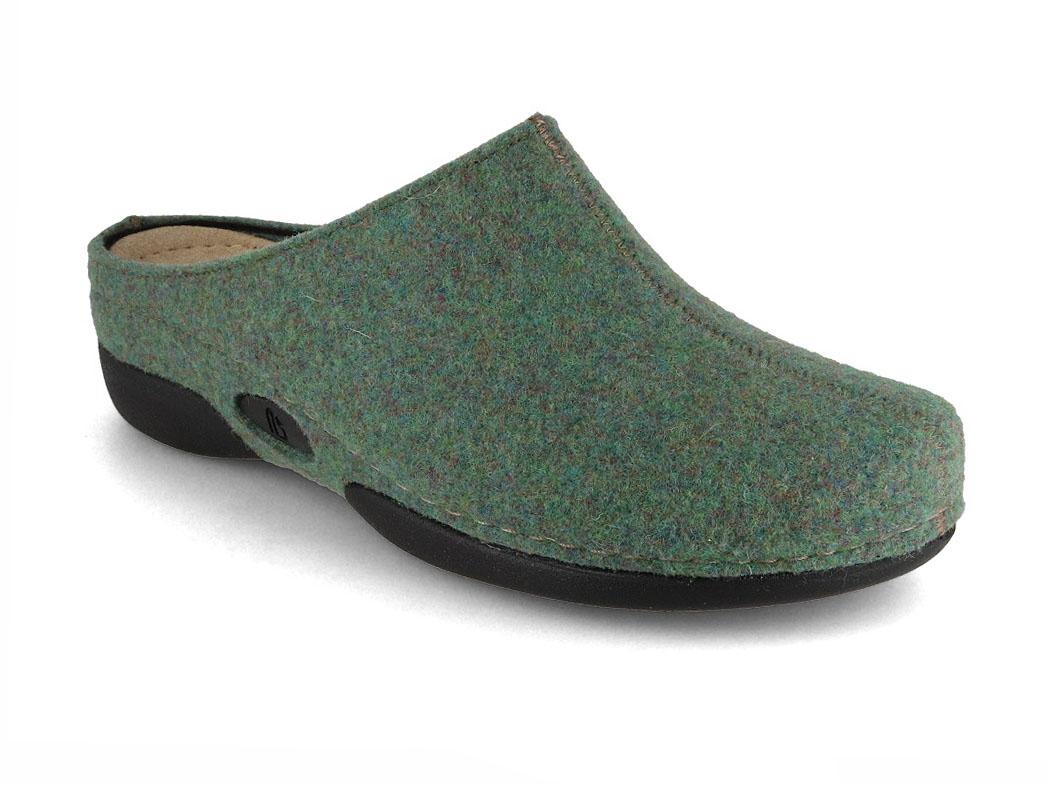 Berkemann BERKINA Lauren, forest green | Felt Clogs