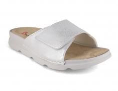 Berkemann BERKOFLEX STRETCH Women Clogs 'Analena', silver