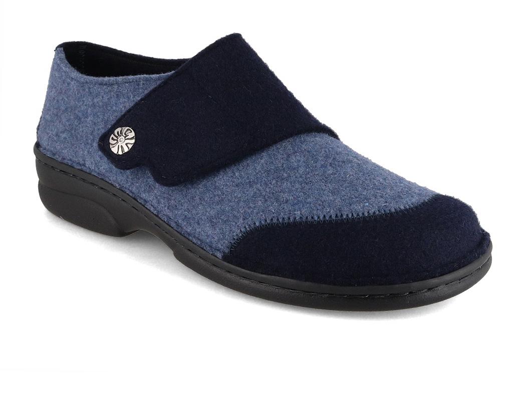 Berkemann Jarla, blue/dark blue | BERKOFLEX Slippers