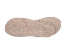 Colorful Felt Insoles in 5mm Thickness | WoolFit | beige
