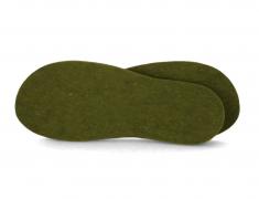 Colorful Felt Insoles in 5mm Thickness | WoolFit | grass green