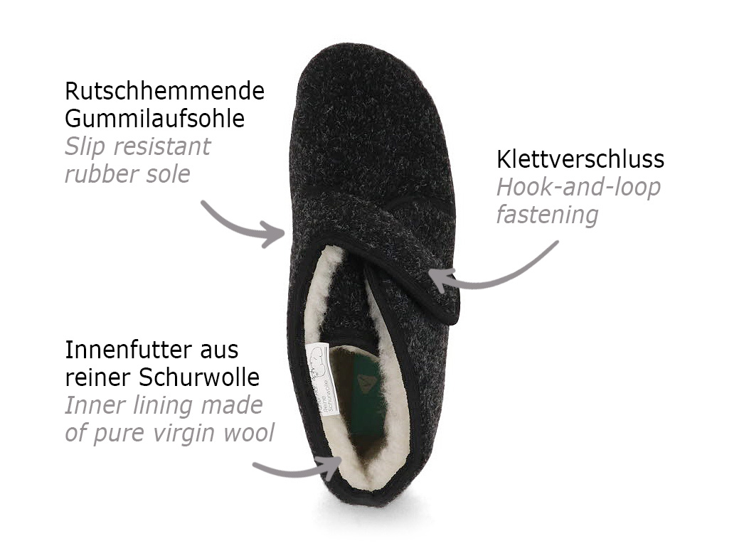 womens slippers velcro fastening