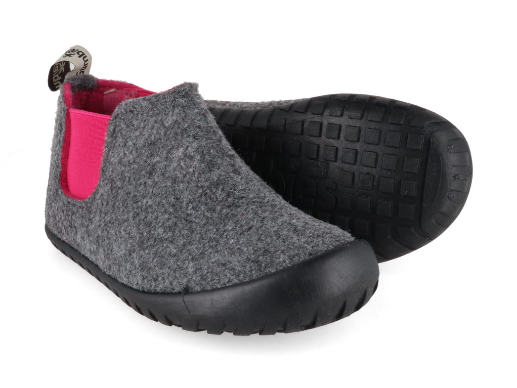 GUMBIES Kids Slipper Boots Brumby Kids Grey Pink