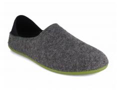 Gottstein Men Women Slippers 'Wool Slip-On', anthracite green