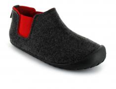 Gumbies | Men Women Slippers Brumby, Charcoal-Red | Free US Shipping
