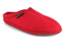 HAFLINGER AS Classic, brickred | Felted Wool Slippers