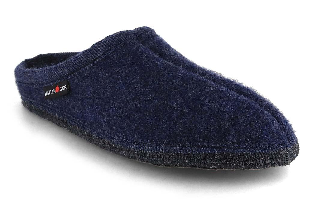 HAFLINGER AS Classic, jeans | Felted Wool Slippers