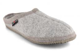 HAFLINGER AS Classic, stone gray | Felted Wool Slippers