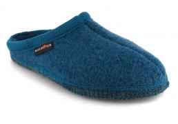 HAFLINGER AS Classic, turquoise | Felted Wool Slippers