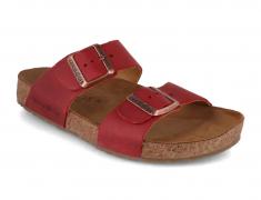 HAFLINGER Bio Andrea, red country | Women Leather Sandals