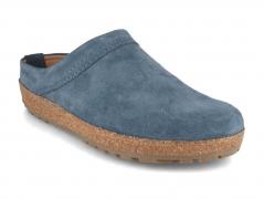 HAFLINGER Bio Malm�, jeans | Leather Clogs with Arch Support