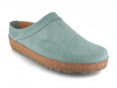 HAFLINGER Bio Malm�, mint | Women Leather Clogs with Arch Support