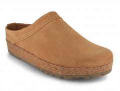 HAFLINGER Bio Malm�, sahara | Leather Clogs with Arch Support