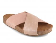 HAFLINGER Bio Mio, Rose | Women Leather Mules with Solid Soles
