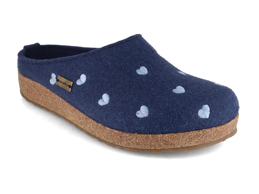 HAFLINGER Cuoricino, jeans | Felted Wool Clogs