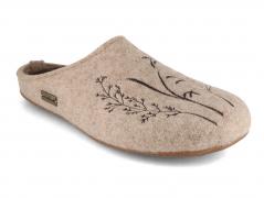 HAFLINGER Everest Botanica, beige | Women Wool Slippers