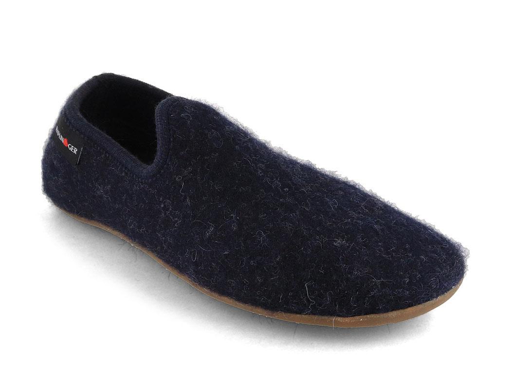 HAFLINGER Everest Charlie, navy | Men Felt Slippers