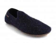 HAFLINGER Everest Charlie, navy | Men Felt Slippers