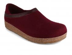 HAFLINGER GZ Buffalo Slippers with Arch Support, bordeaux