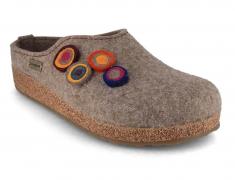 HAFLINGER� Grizzly Chloe Clogs | Felted Wool Slippers, earth
