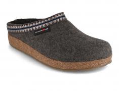 HAFLINGER Grizzly Lucky, anthracite | Wool Clogs