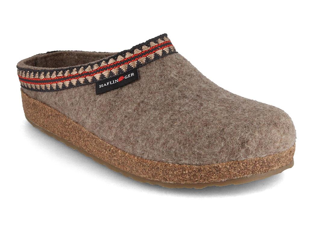 HAFLINGER Grizzly Lucky, turf | Wool Clogs