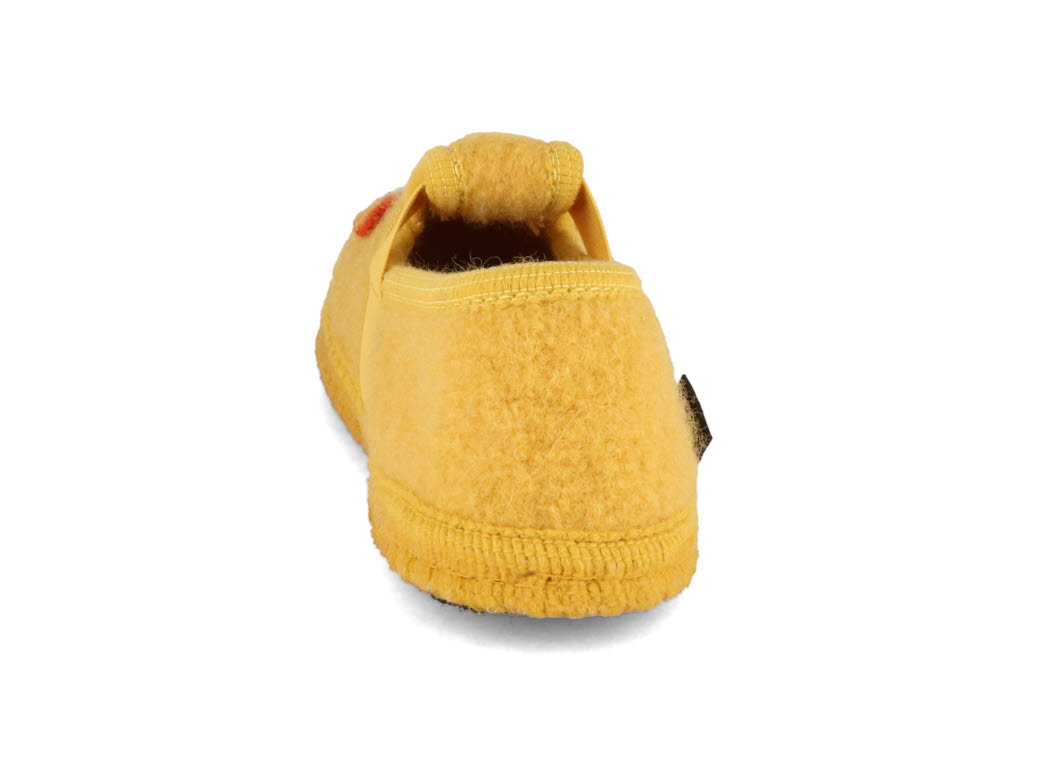 HAFLINGER | Children Boiled Wool Slipper Pets, Sun | Ex