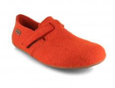 HAFLINGER Unisex closed back Slippers 'Everest Focus', rust