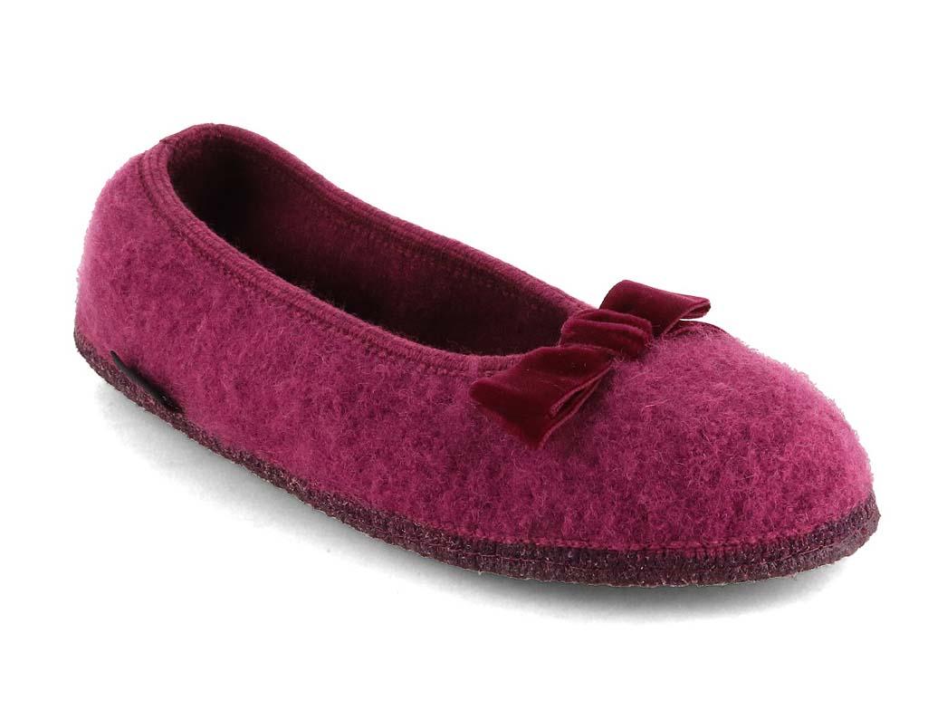 HAFLINGER Women Ballerina 'Fiocco', mulberry