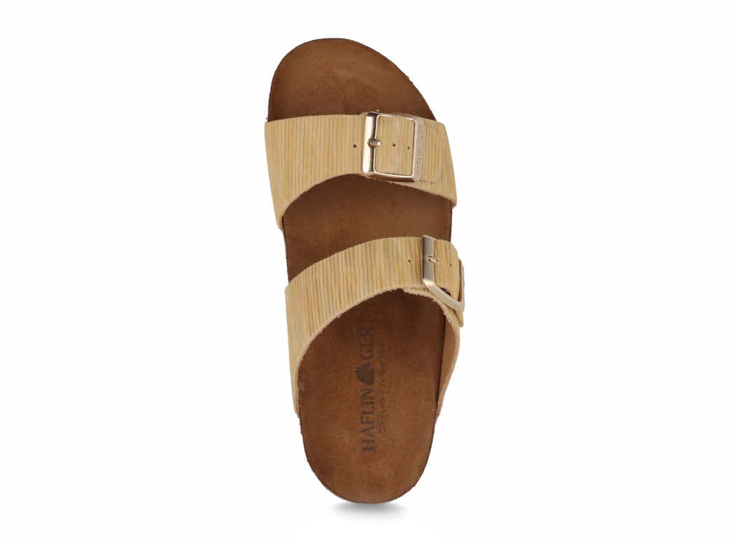 HAFLINGER Women Leather Sandals | Andrea, Yellow | Free US Shipping