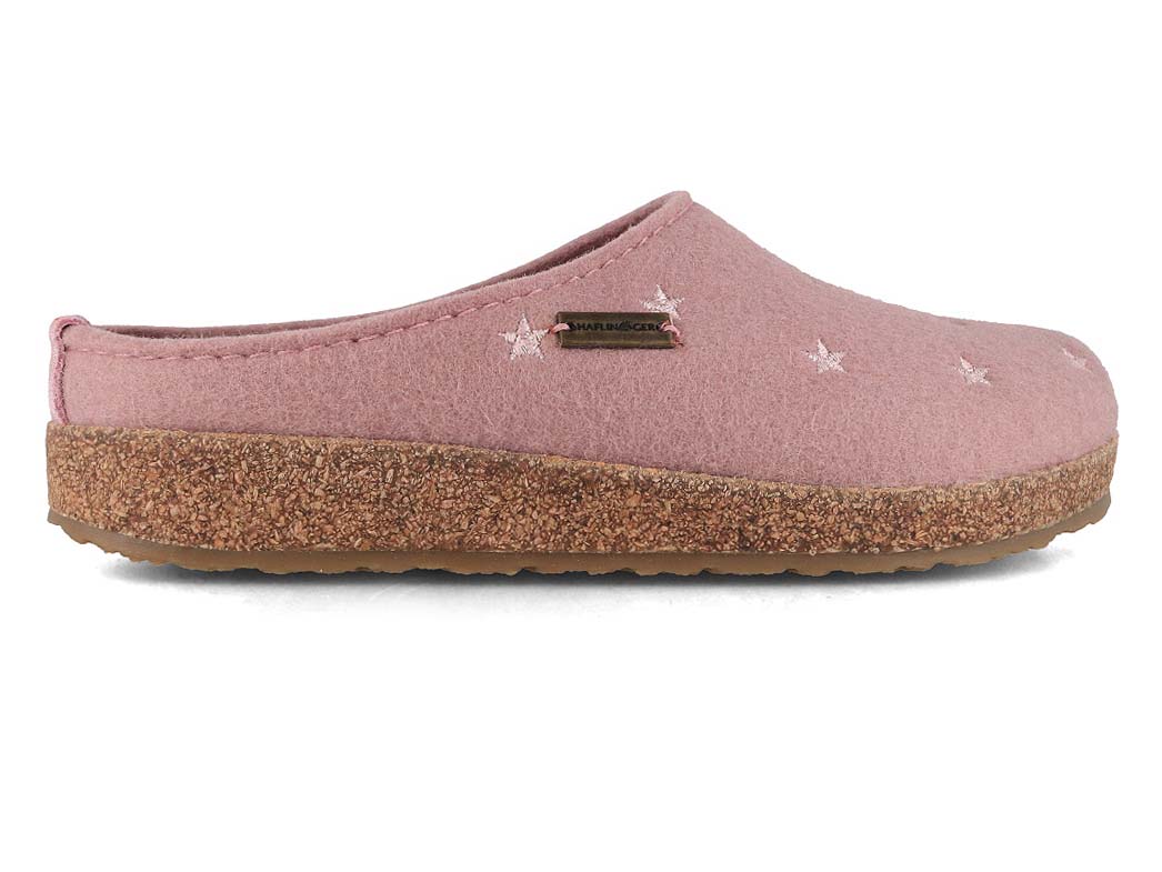 Haflinger pantoffels dames Grizzly Stelline 741032, grootte:37, kleur:Blauw