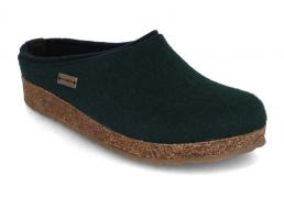 HAFLINGER Women Men Clogs 'Grizzly Kris', pine green