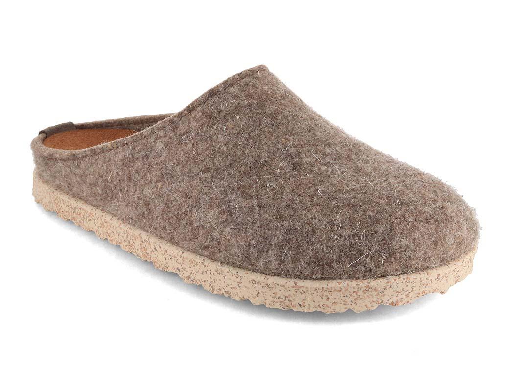 HAFLINGER Women Men Felt Slippers 'Manhattan', turf