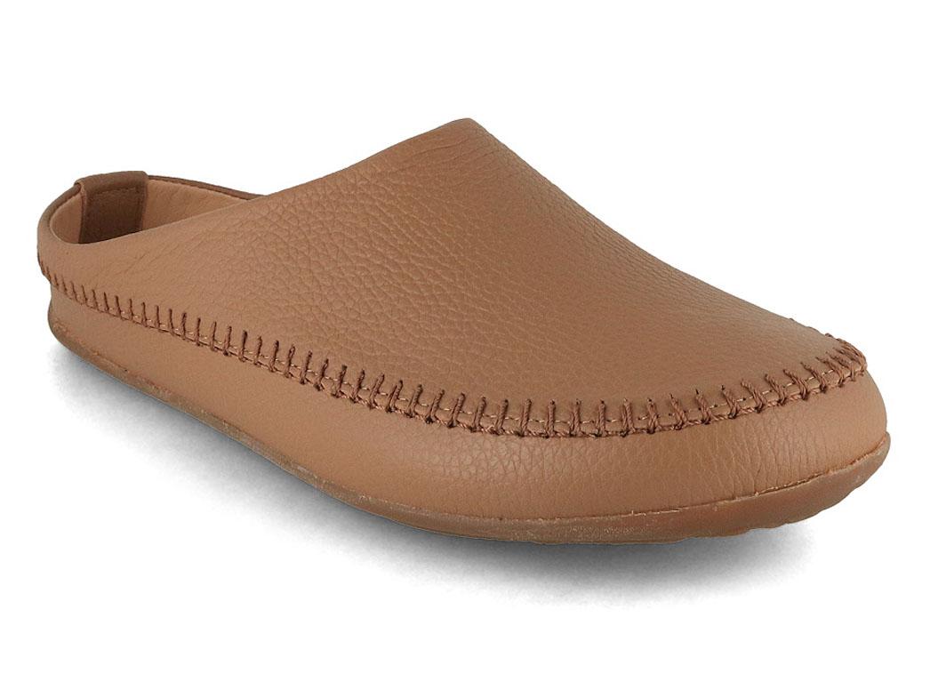 HAFLINGER Women Men leather Slippers 'Everest Softi', camel