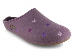 HAFLINGER Women Slippers 'Farfalline', eggplant