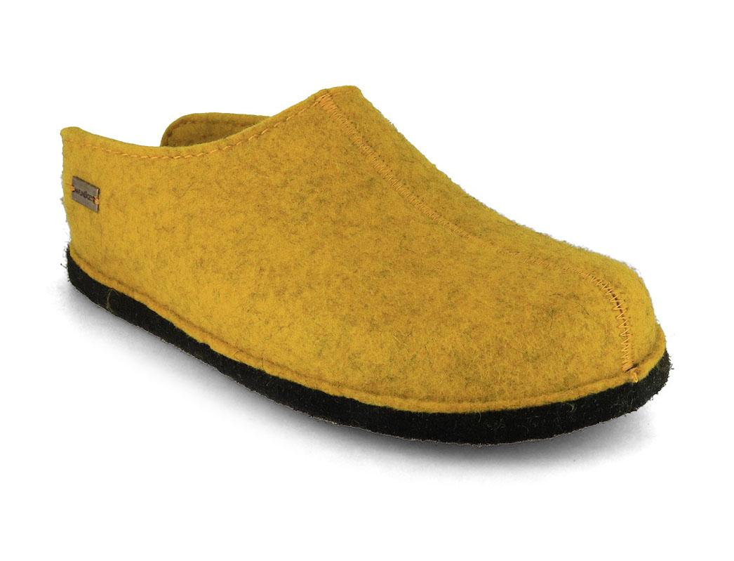 Haflinger Women Slippers with Arch Support 'Flair Smily', curry