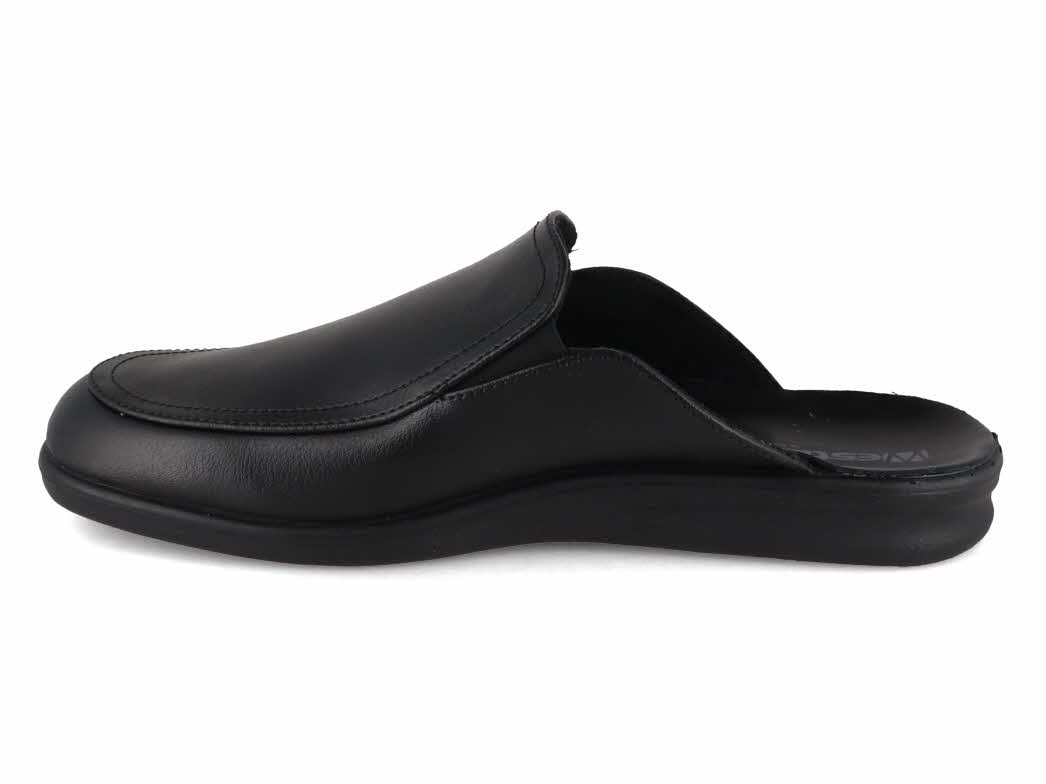 Josef Seibel Men Leather Slippers Black