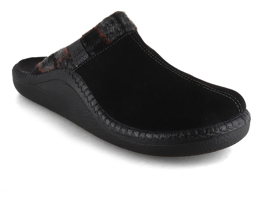 Josef Seibel Men textile and leather Slippers 'Monaco H14 �, black
